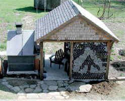 Bottle house stonework 4 7 08 aerial view.JPG (179991 bytes)